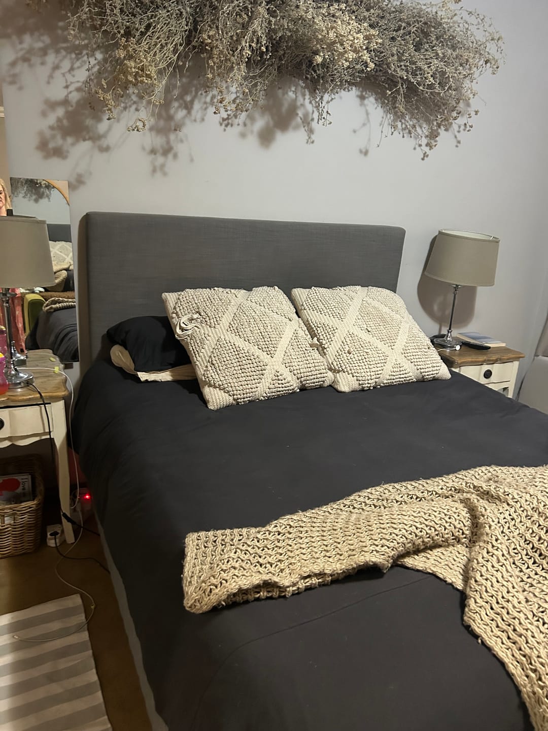 Customer photo review of Deep Charcoal Duvet Cover Set