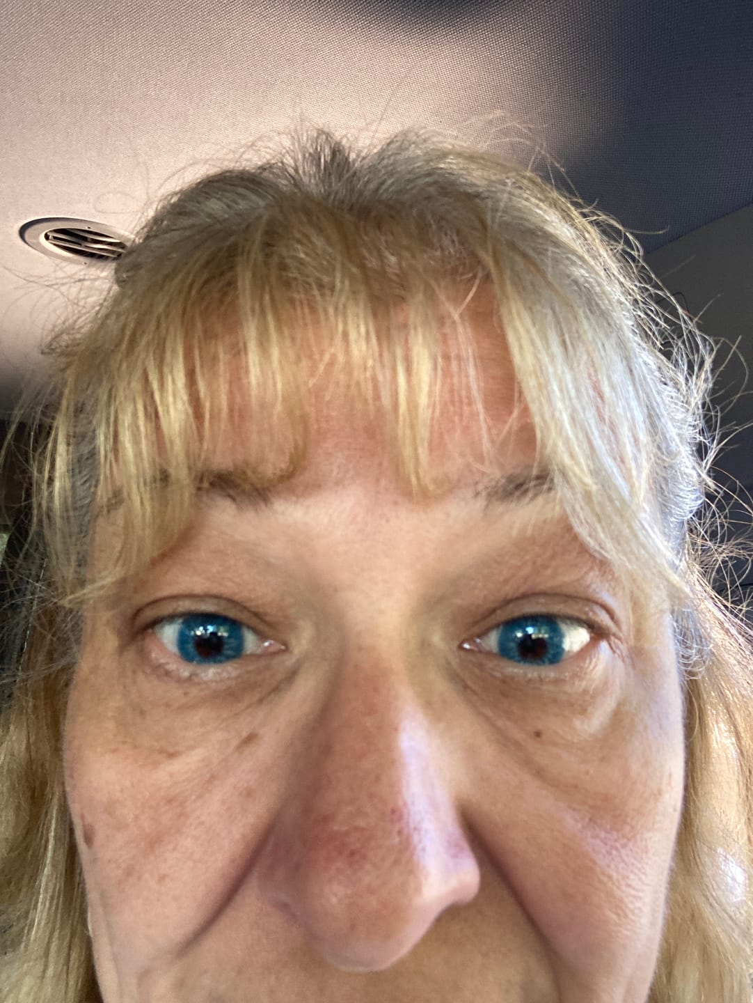 Customer photo review of Love Story Oxytocin Blue Prescription Coloured Contact Lenses
