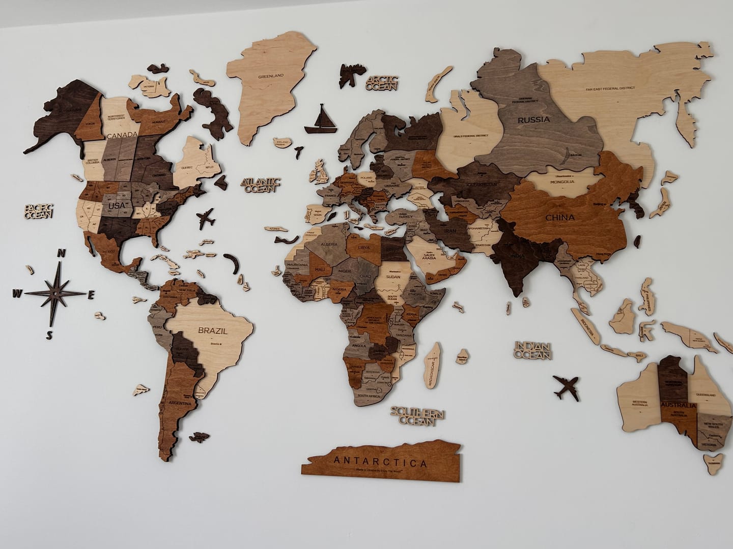 Customer photo review of Modern Living Room Wall Decor