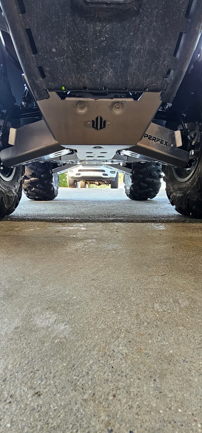 Customer photo review of Complete Aluminum Skid Plates for Kawasaki Brute Force 750i