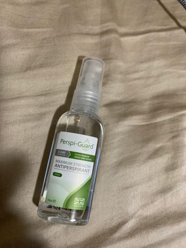 Customer photo review of Perspi-Guard Maximum Strength Antiperspirant Spray 50ml