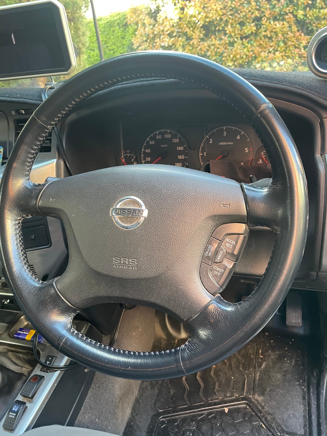 Customer photo review of NISSAN PATROL GU Y61 PREMIUM STEERING WHEEL - FULL GENUINE LEATHER
