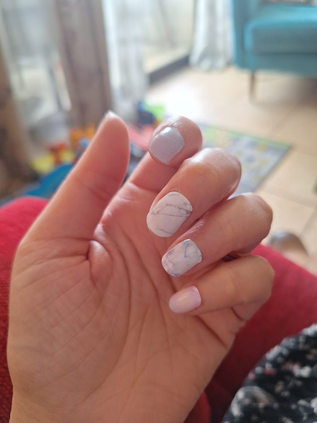 Customer photo review of Violeta Marmoleado | Stickers de Esmalte