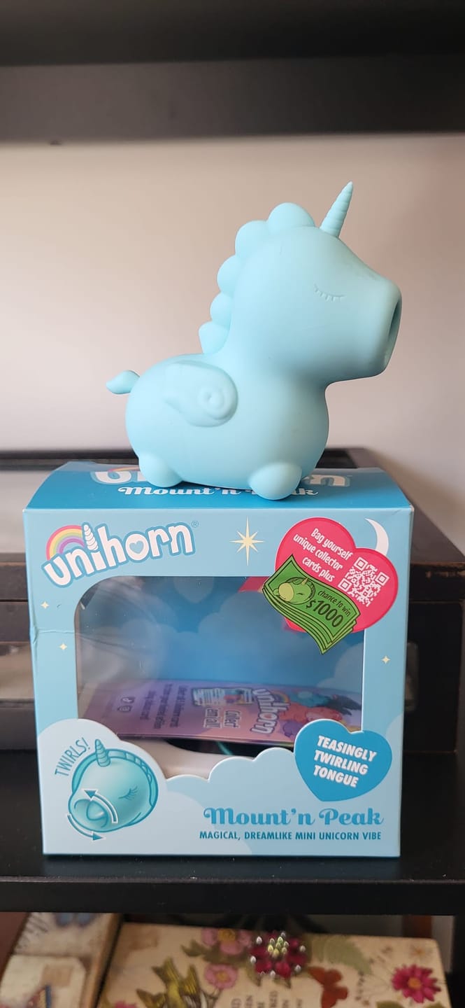 Customer photo review of Mount'n Peak Unicorn Tongue Clitoral Vibrator