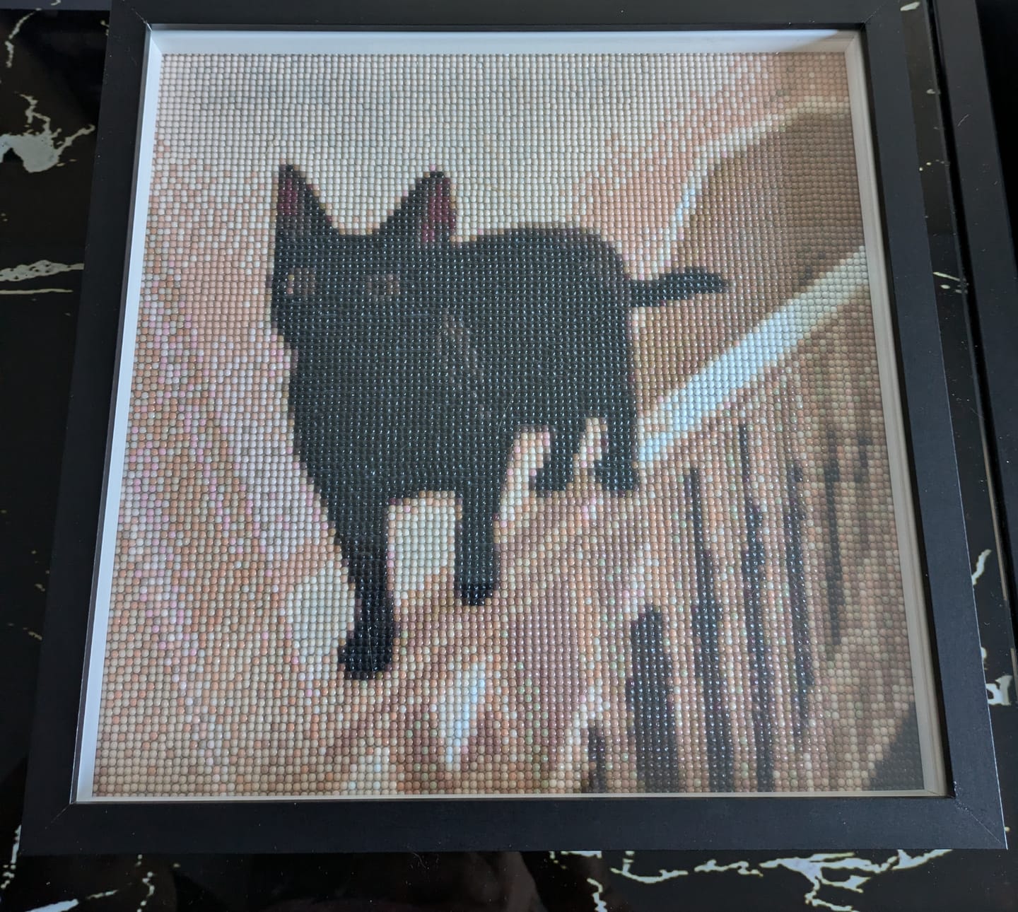 Customer photo review of Personalised Crystal Art Kit