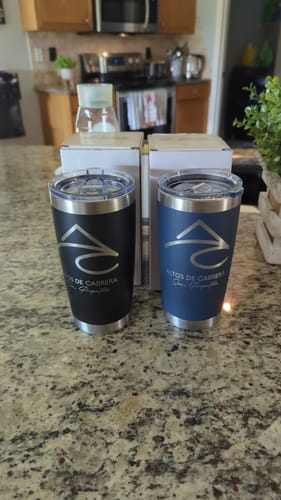 Customer photo review of Bundle (6) Custom Laser Engraved - 20oz Tumblers