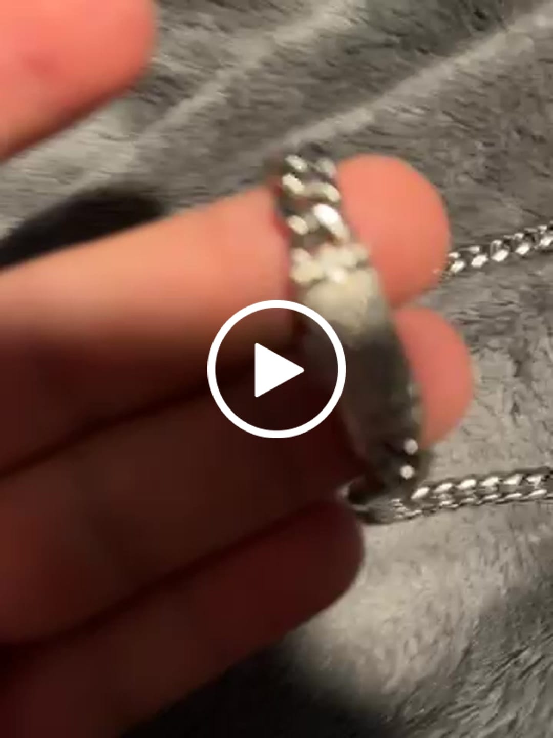 Customer video review of VVS Moissanite Miami Cuban Chain Steel / .925 Silver