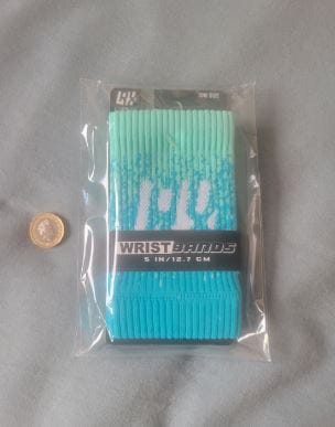 Customer photo review of LYFT-RX Gradient Sweatbands - Cyan (1 Pair, 1 Size Fits All)