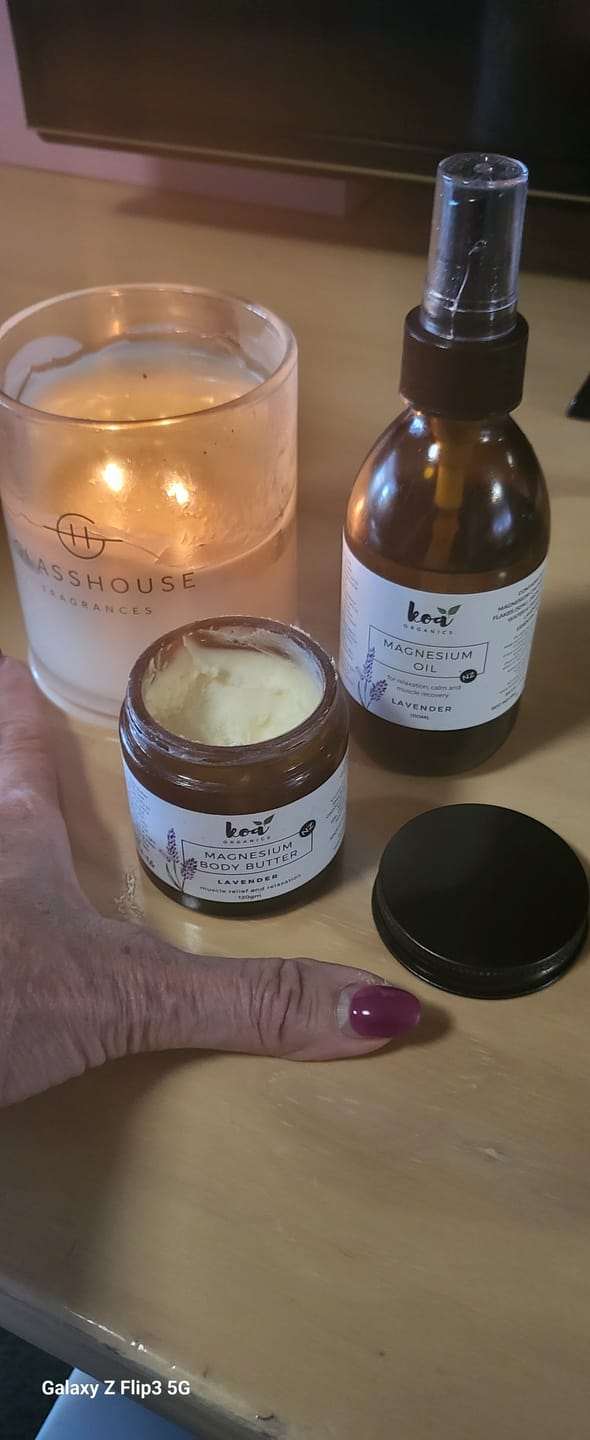 Customer photo review of Magnesium Body Butter with Lavender