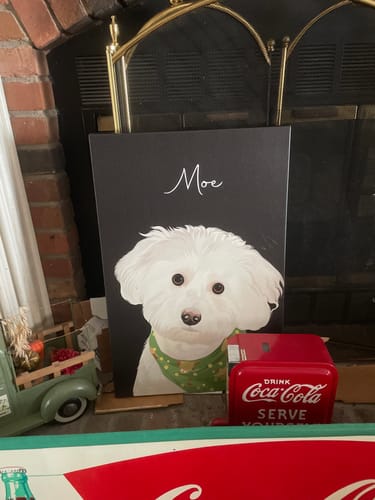 Customer photo review of Pet Art Canvas Wrap