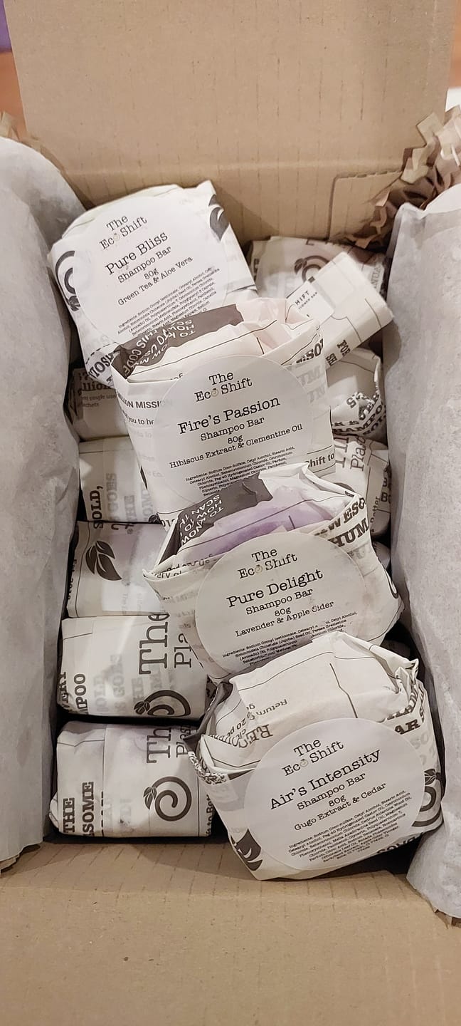Customer photo review of Color Protect and Color Toning - Fire's Passion Shampoo Bar