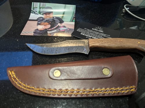 Customer photo review of Seconds Lucky Dip Damascus Knife