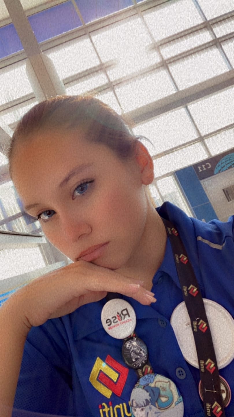 Customer photo review of Love Story Oxytocin Blue Prescription Coloured Contact Lenses
