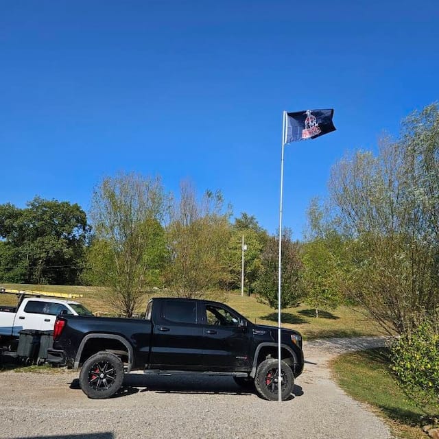 Customer photo review of Custom Standard Flags