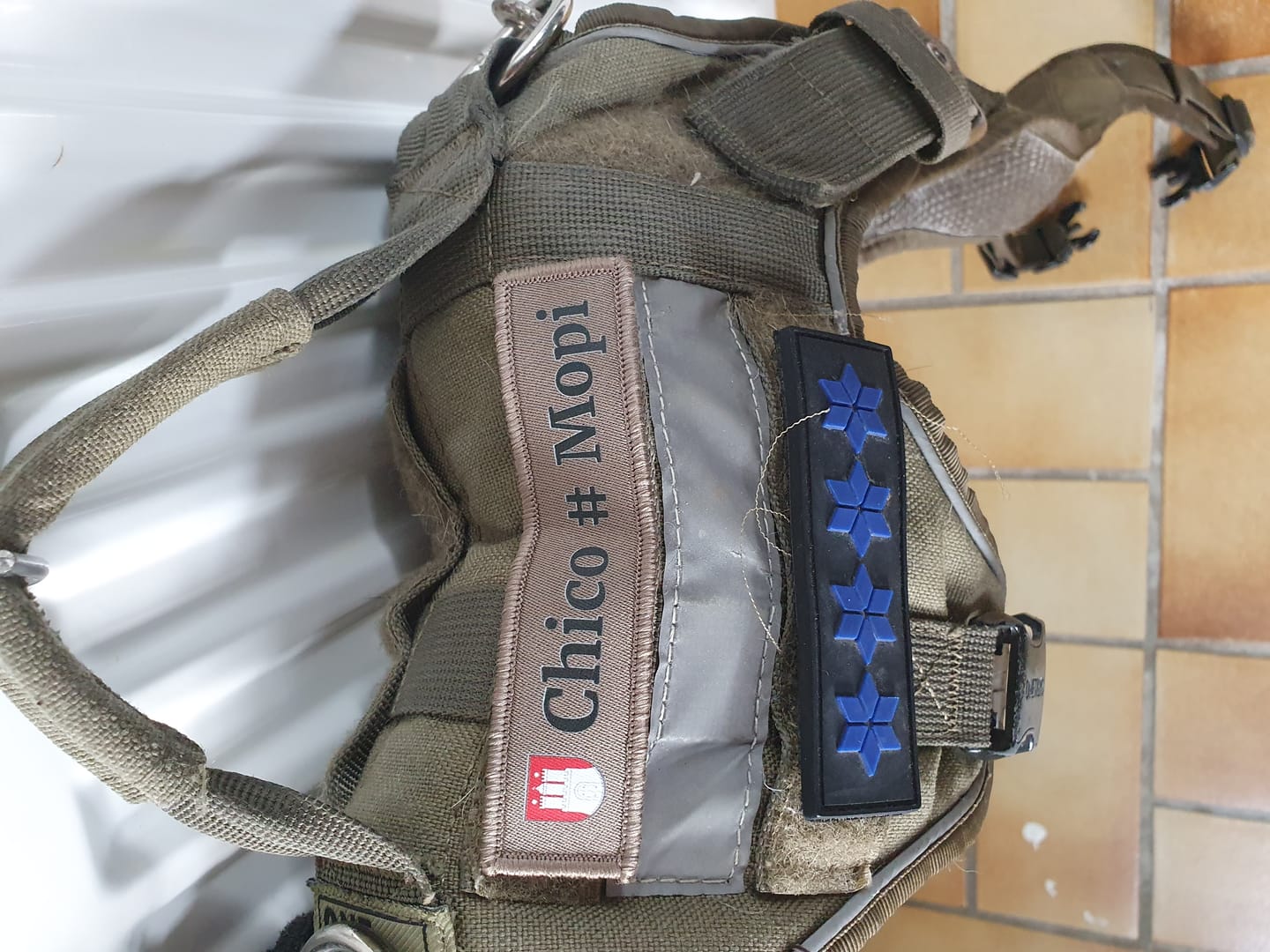 Customer photo review of Individuelle Namensschilder Textil Patches (Ab 1 Stück)