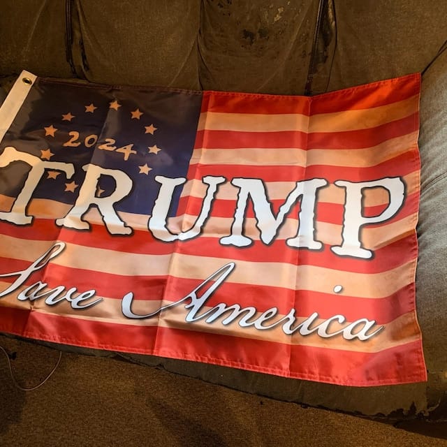 Customer photo review of Custom Standard Flags