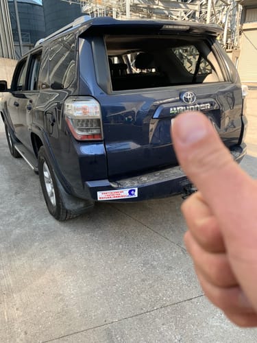 Customer photo review of I Voted for Waylon Jennings Bumper Sticker