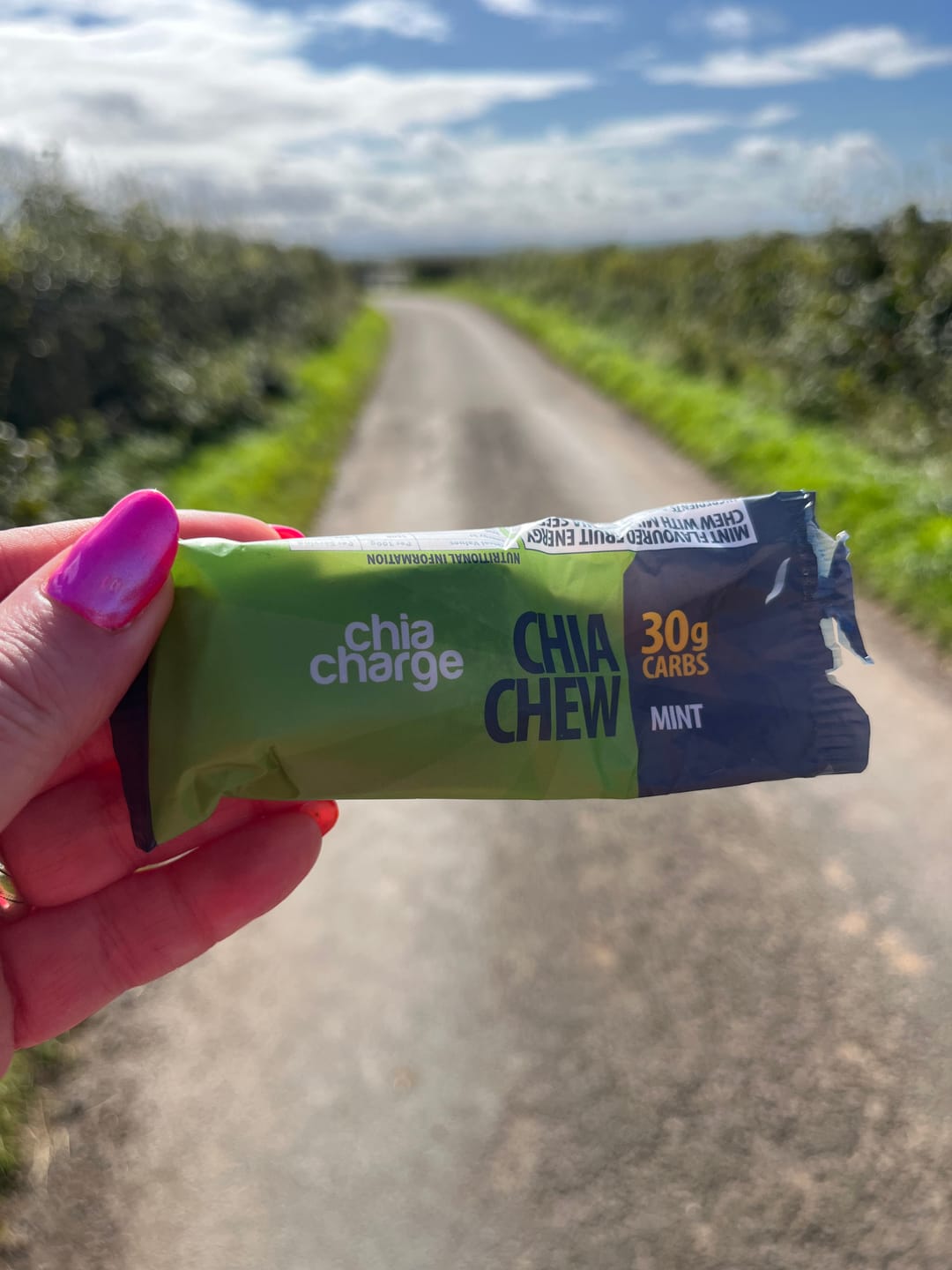 Customer photo review of Chia Chews - 30g Carbs