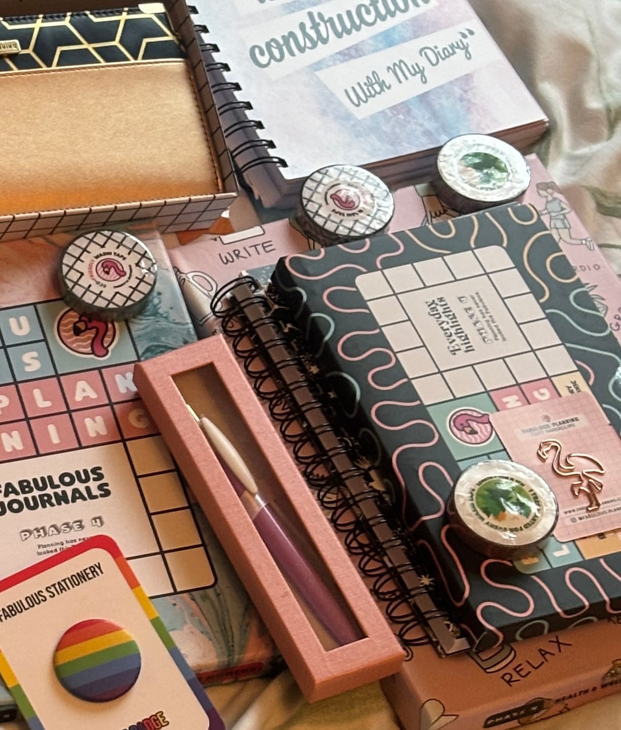 Customer photo review of Freebie Piggy Bank Washi Tape 10mm