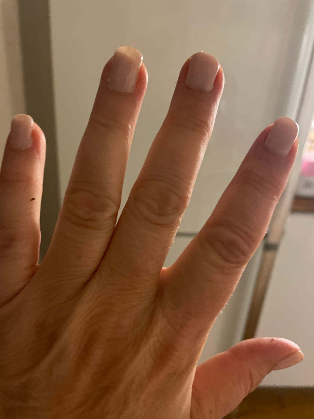 Customer photo review of Khaki Dipping Powder