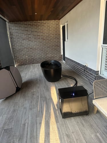 Customer photo review of Nordhaus Ice Bath - WIFI - Matte Black - Oval