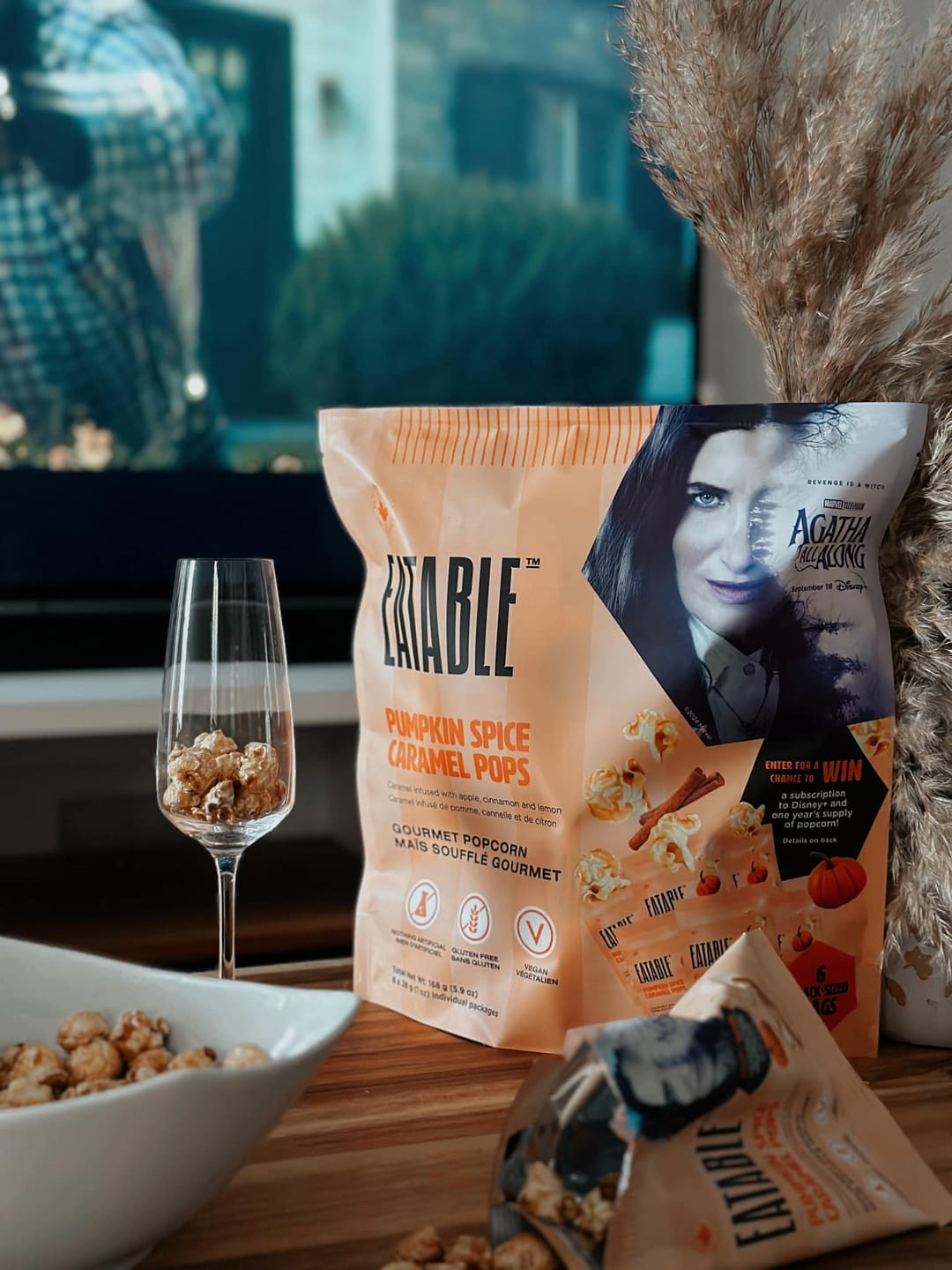 Customer photo review of Pumpkin Spice Caramel Popcorn - Limited Edition inspired by Marvel Television's "Agatha All Along"