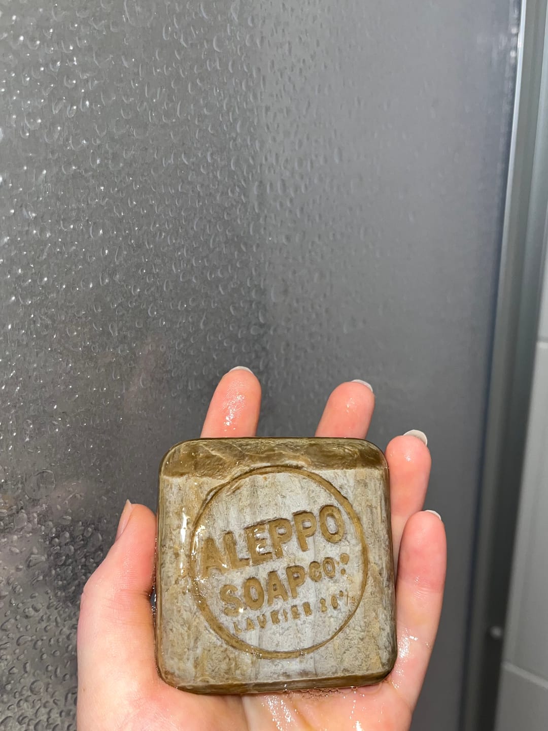 Customer photo review of Olive & Laurel Aleppo Soap 20% (100g)