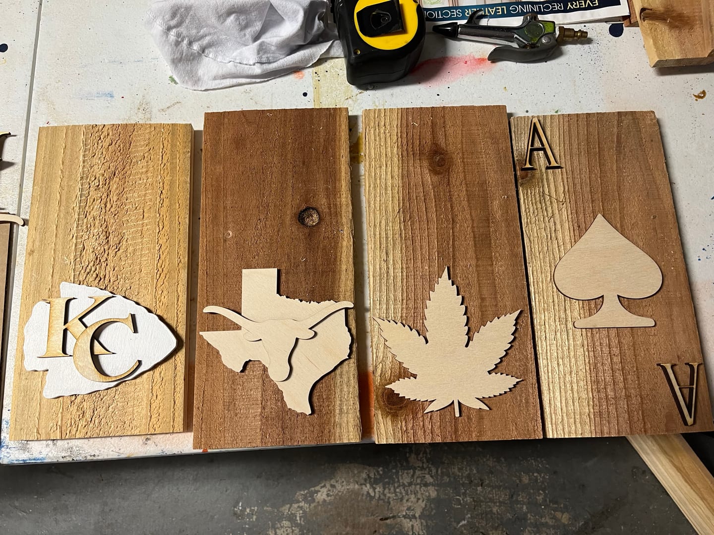 Customer photo review of Unfinished Wood Texas Shape - State - Craft - up to 24" DIY