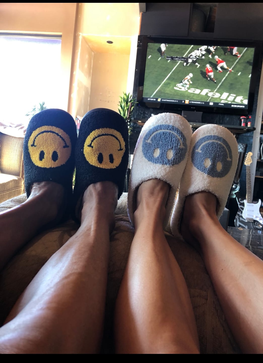 Customer photo review of Happy Face Slippers