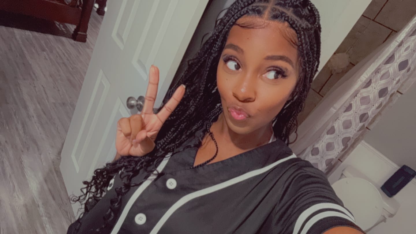 Customer photo review of 36" Human Hair Boho Curls Swiss HD Lace Knotless Box Braided Wig Full Hand-tied - Human Baby Hair