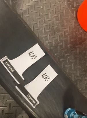 Customer photo review of LYFT-RX Carbon Grips - Chalk / SUMMER SPECIAL PRICE @ $19.99 ONLY! (sale is final, no returns or exchanges)