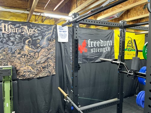 Customer photo review of Freedom Strength banner
