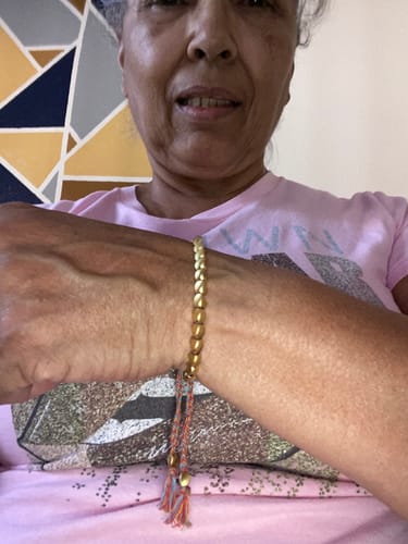 Customer photo review of 2 Tibetan Bracelets of Fortune