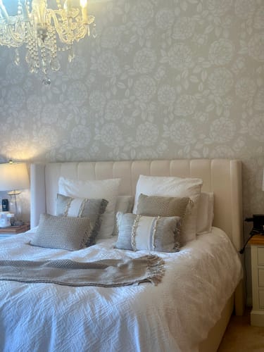 Customer photo review of French Country Rose Beige Wallpaper
