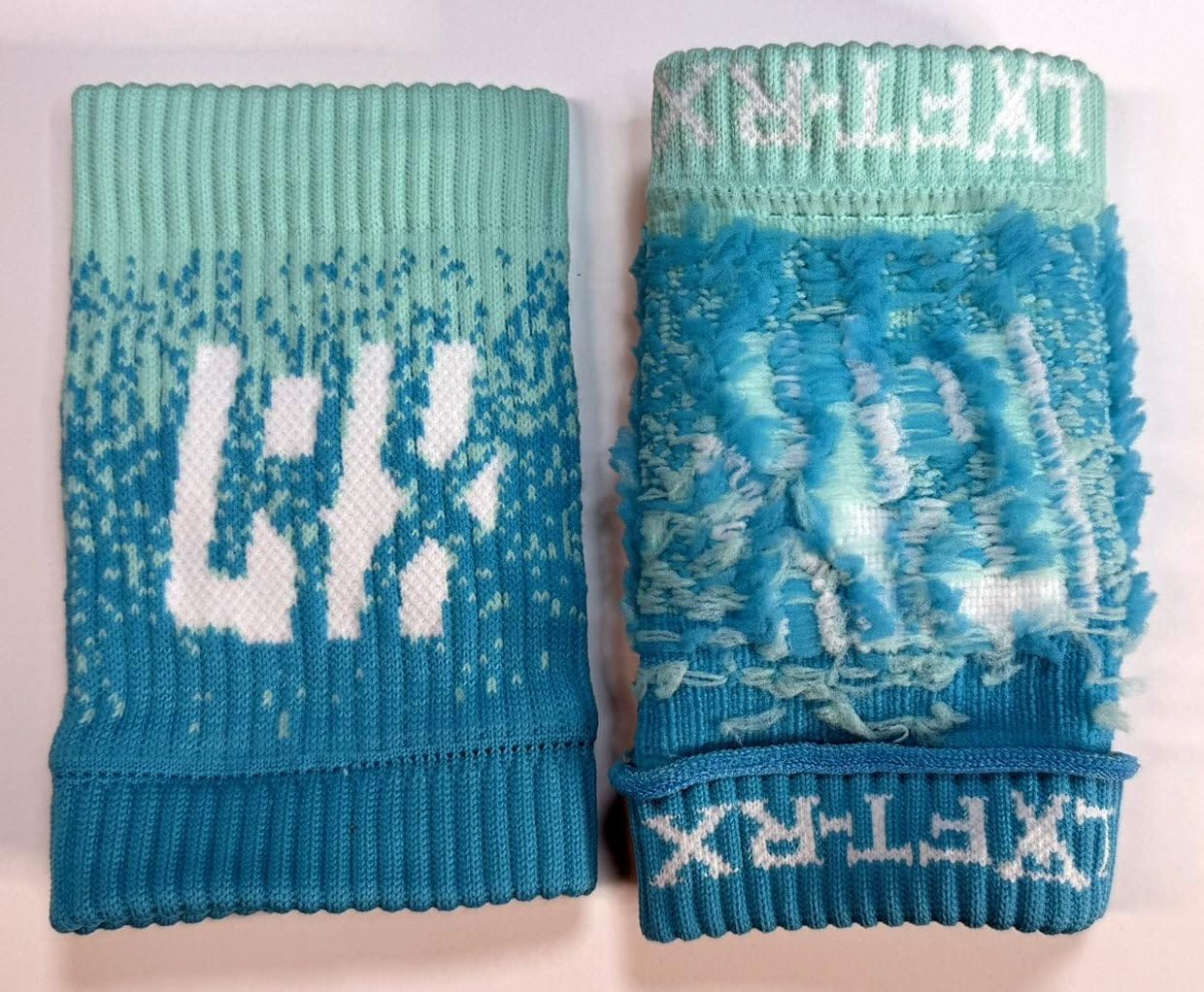 Customer photo review of LYFT-RX Gradient Sweatbands - Cyan (1 Pair, 1 Size Fits All)