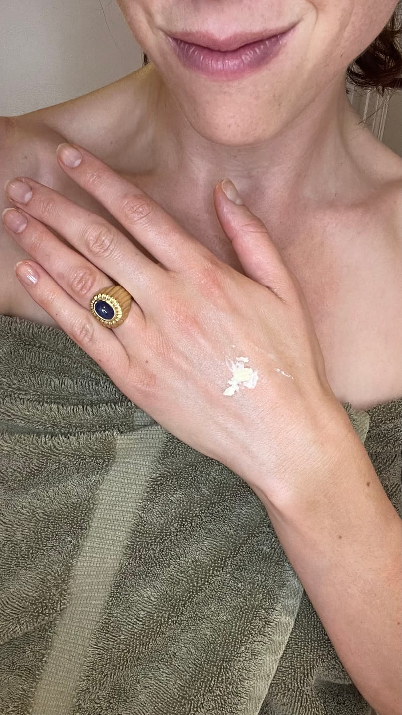 Customer photo review of Prebiotic Body & Face Cream