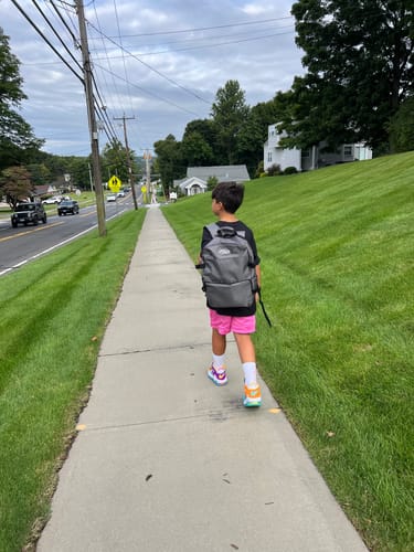 Customer photo review of Tater Hybrid Travel Backpack (Grey)