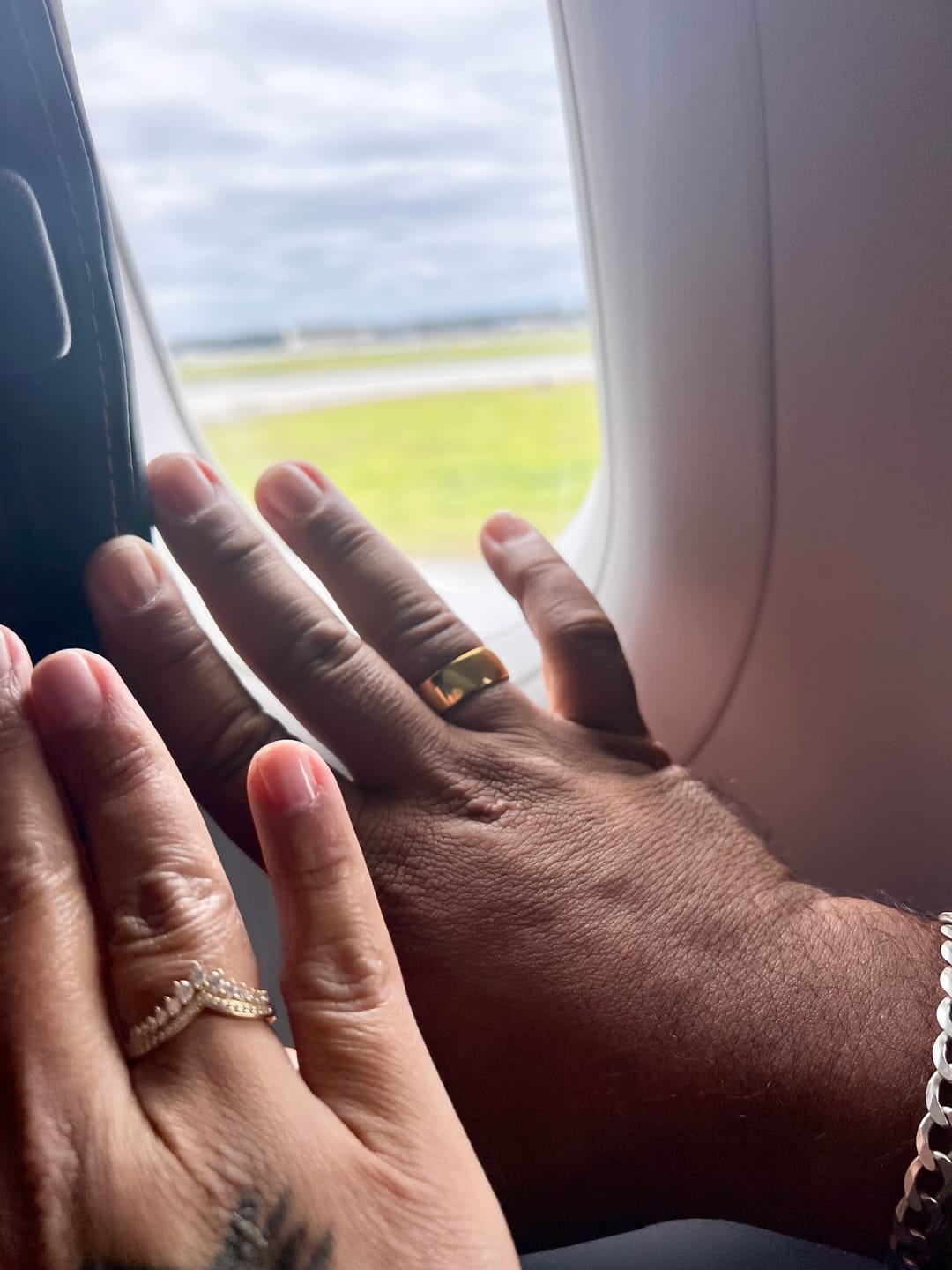 Customer photo review of 9mm - 14k Yellow Gold Tungsten Wedding Band, High Polish Dome Shape, Anniversary Ring