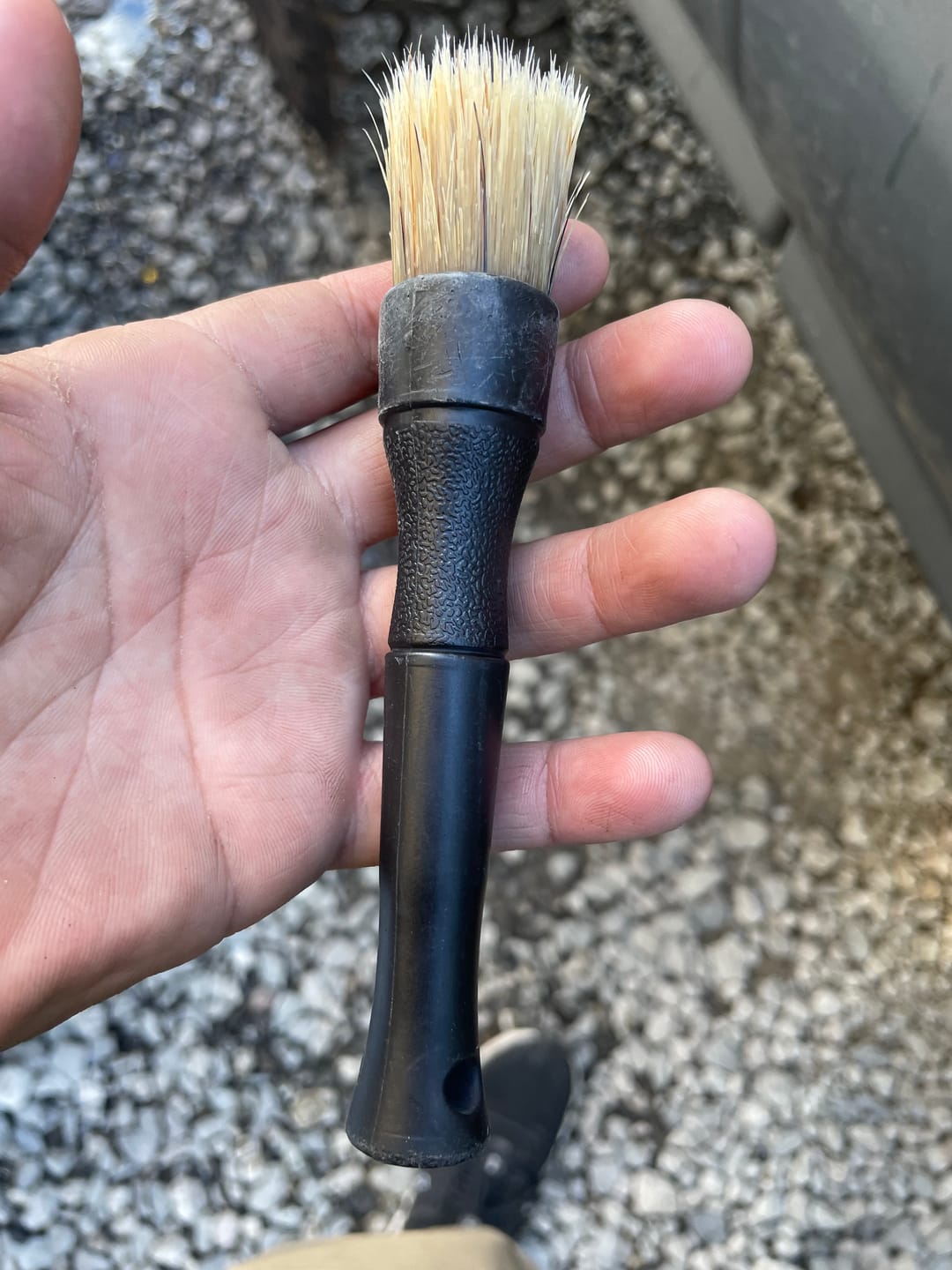 Customer photo review of BLACKLINE® BOAR'S HAIR BRUSH SET