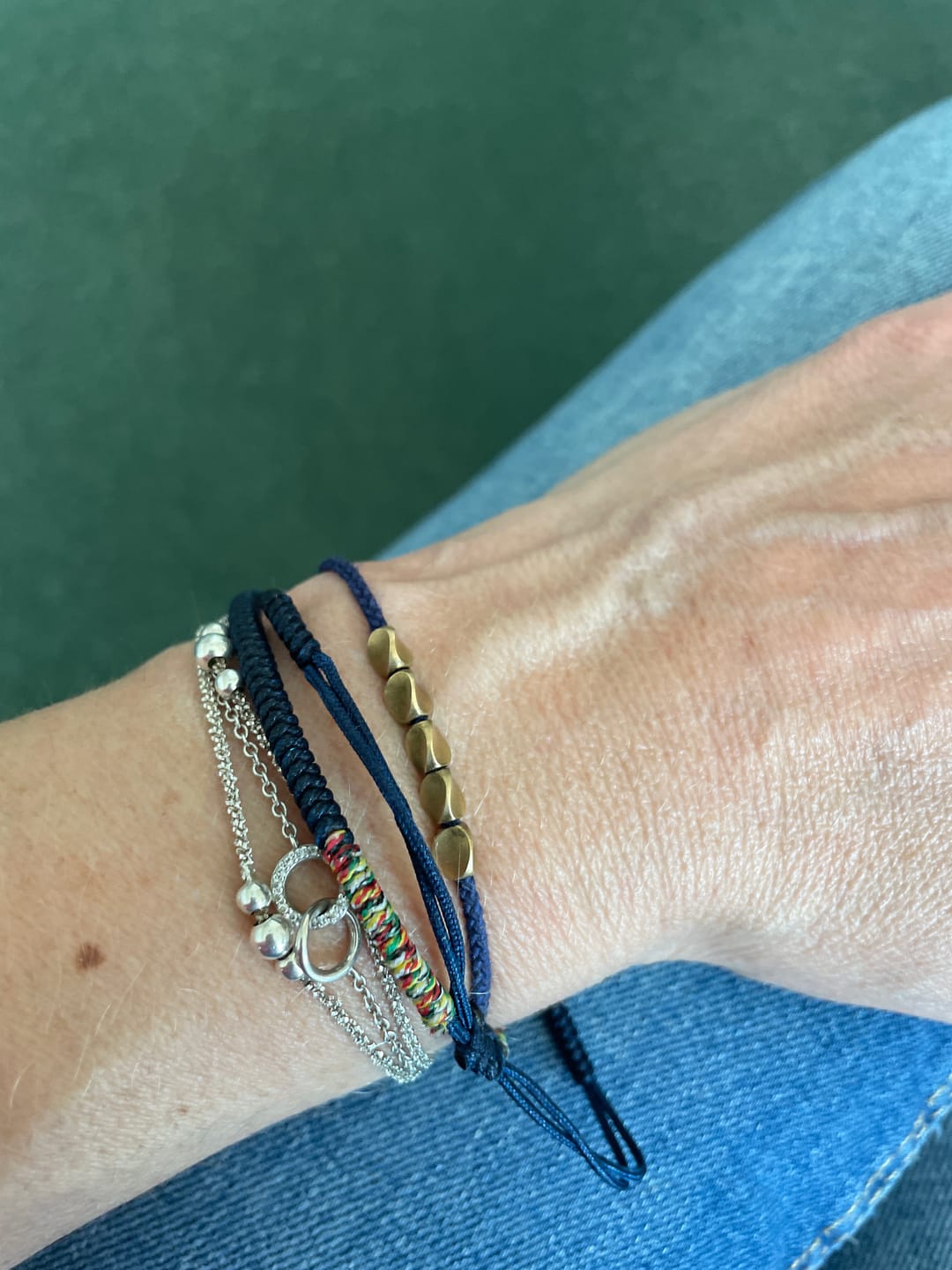 Customer photo review of Trio de bracelets bouddhistes