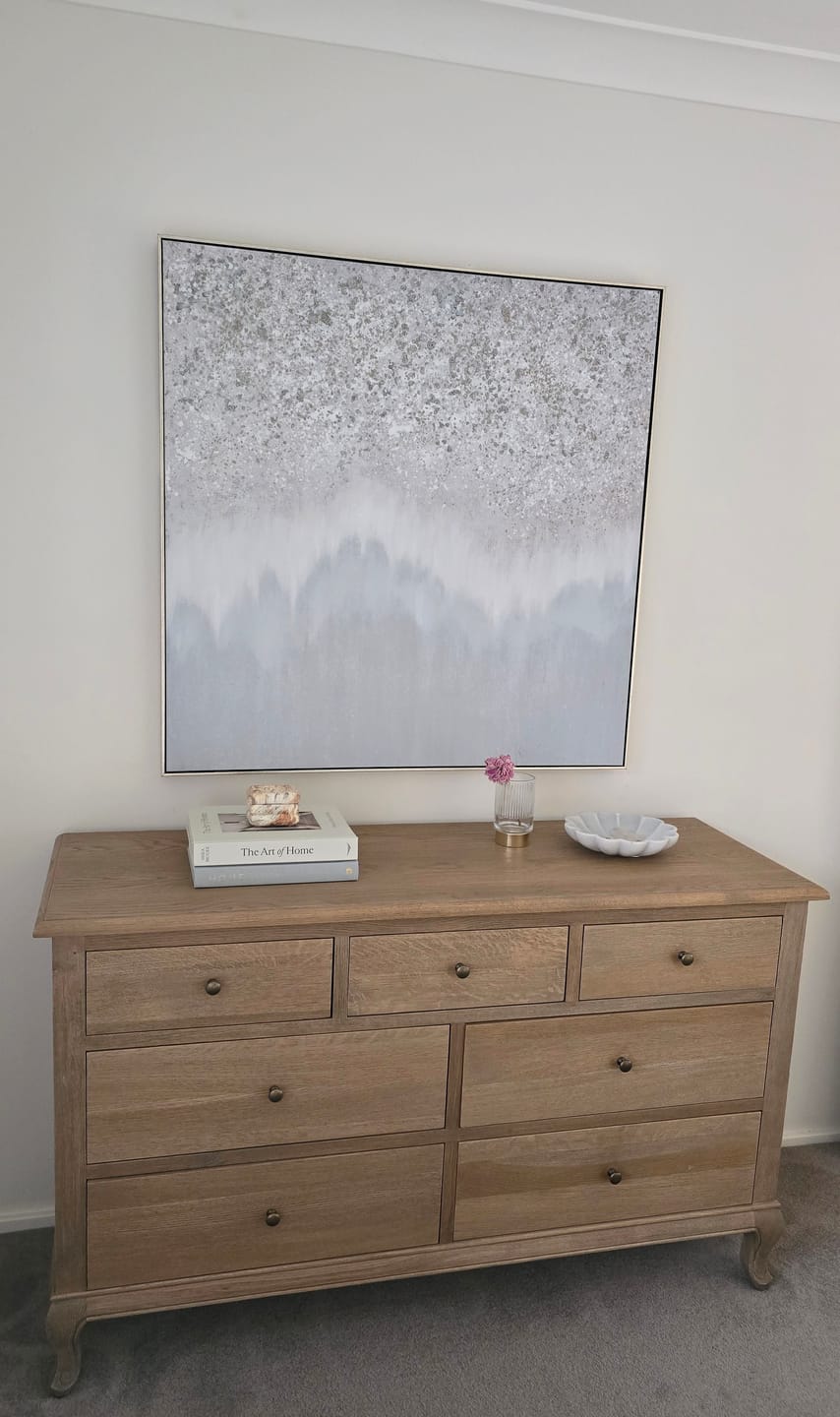 Customer photo review of Surf Break 1 Canvas In Antique Silver Frame