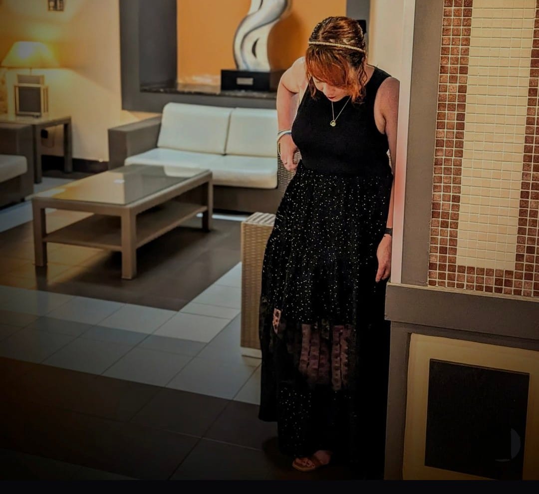 Customer photo review of Gold Speckled Double Gauze Fabric