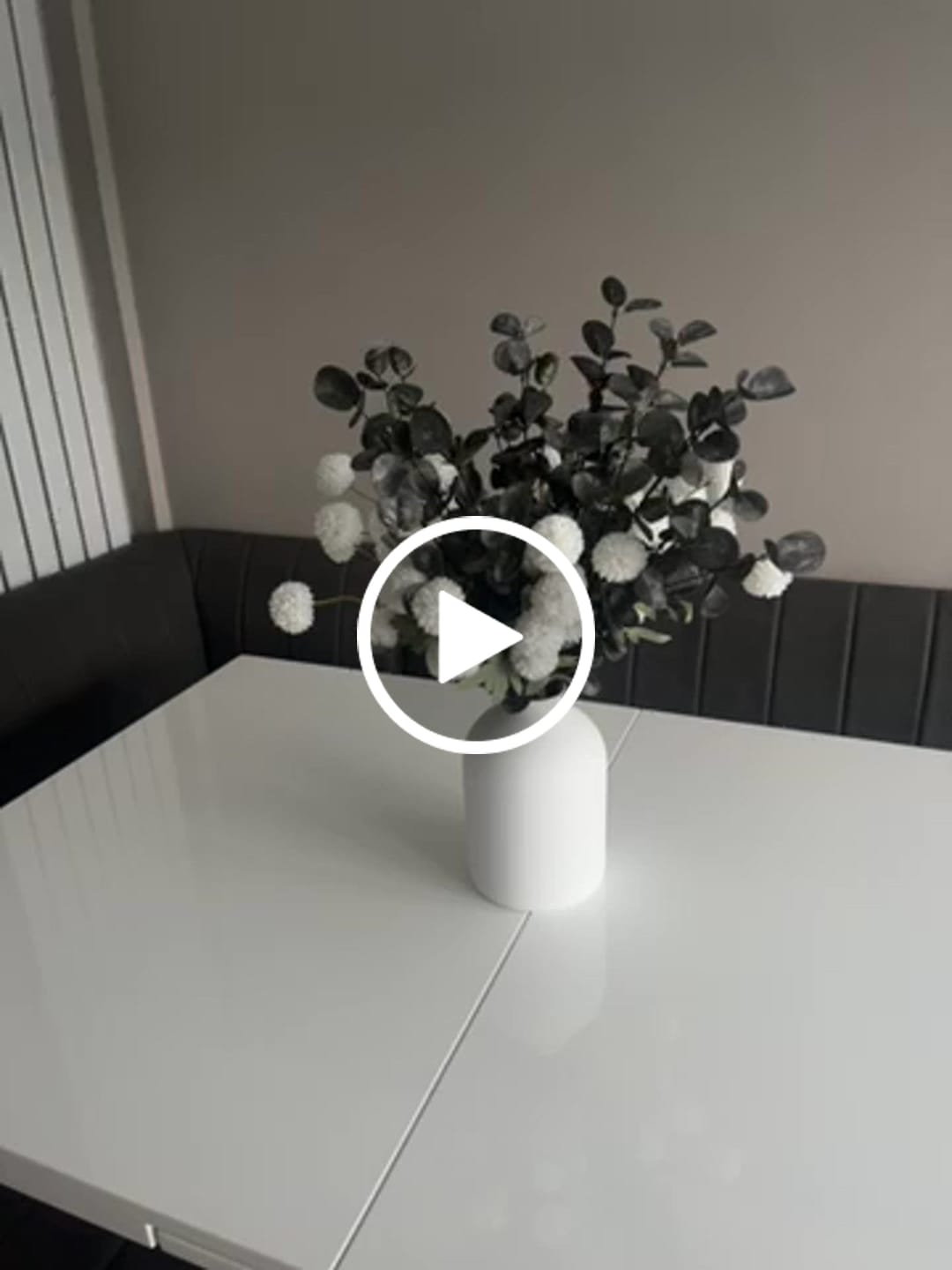 Customer video review of Faux Arrangement - White & Green
