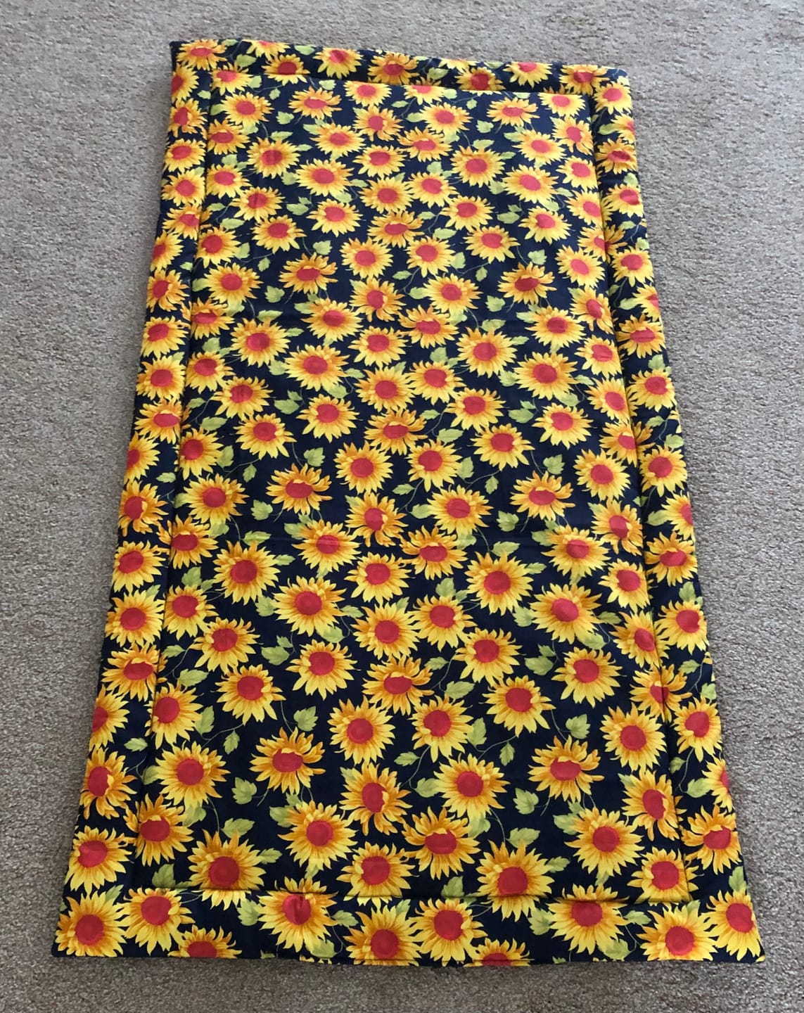 Customer photo review of Sunflowers Rose & Hubble Cotton Poplin Fabric