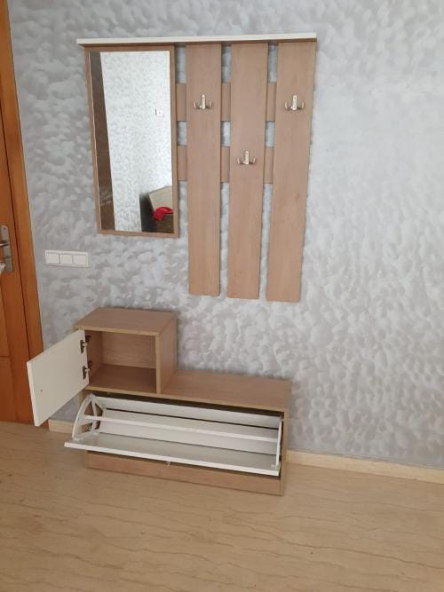Customer photo review of Meuble d'entrée OPT v2 Meuble Chaussures - Miroir - Porte-Manteaux