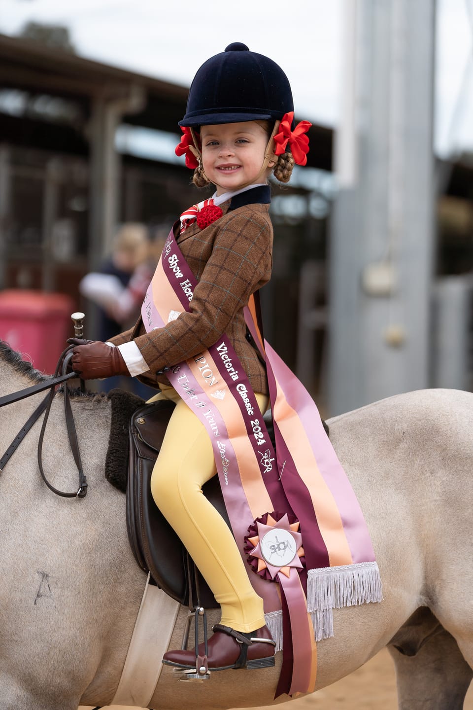 Customer photo review of Thames Children's London Show Tights - Buttercup