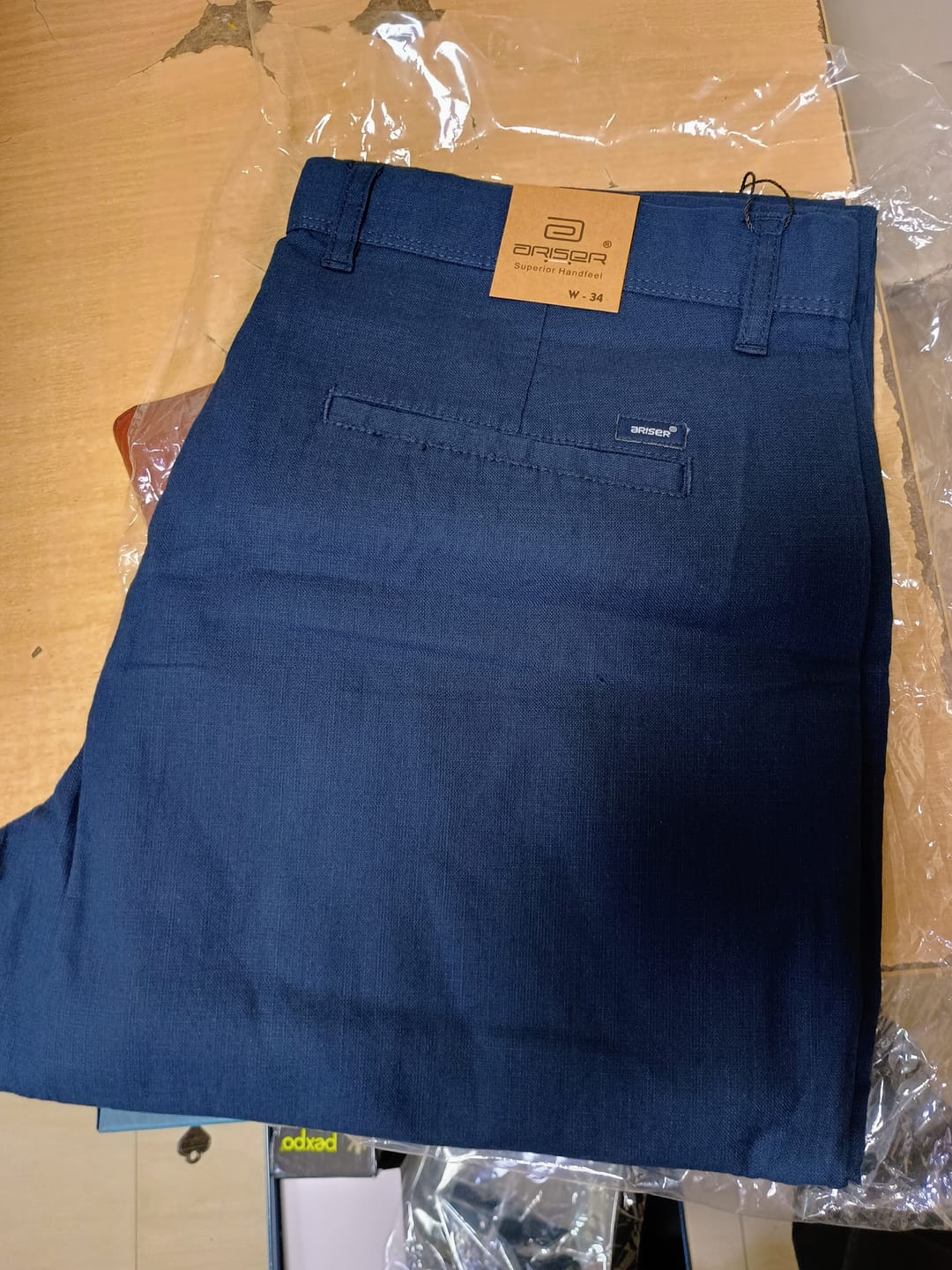 Customer photo review of Kansas - Blue Trouser For Men | Ariser