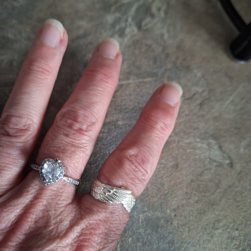 Customer photo review of Guardian Angel Ring