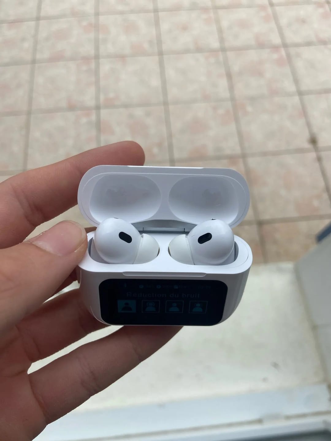 Customer photo review of A9 Pro LCD Touch Screen Earbuds - (IMPORTED)