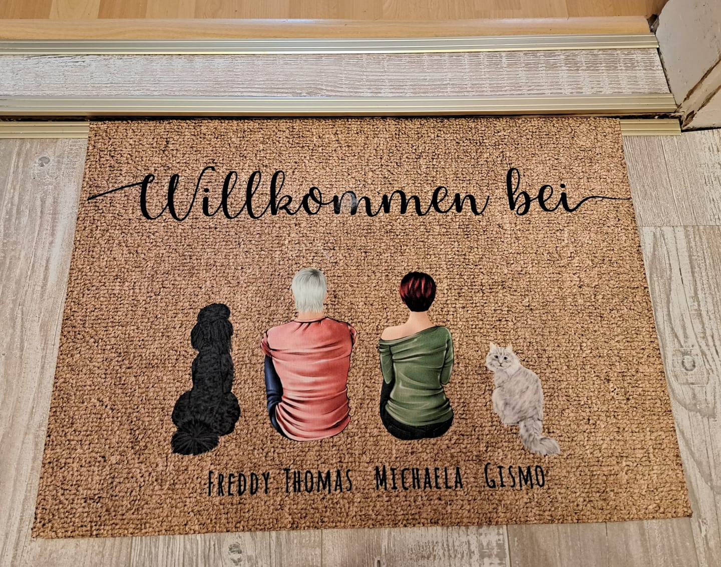 Customer photo review of Pärchen - Individuelle Fußmatte